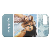 カスタムフォト&ネームレトロフローラルパターン2 2 Case-Mate iPhoneケース (裏面(横))