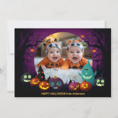 カスタムフォト ハロウィンのご挨拶カード カード (正面)