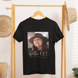 カスタムフォト ハロー60 還暦 誕生日パーティー Tシャツ