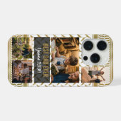 カスタムフォト パレスチナのクフィーヤ 金色 iPhoneケース (裏面横)