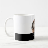 カスタムフォト&メッセージホワイト&ブラックC00メモリ コーヒーマグカップ (左)