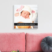 カスタムフォト&モノグラムパーソナライズされたキャンバスアート キャンバスプリント (インサイチュ (リビング))