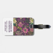 カスタムフォト&モノグラム明るいパターン ラゲッジタグ (裏面横)