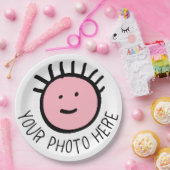 カスタムフォト/ロゴROUND紙プレート- 9インチ大型 ペーパープレート (パーティー)