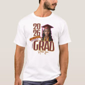 カスタムフォト 2027年卒業記念品 Tシャツ (正面)