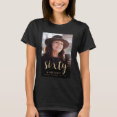 カスタムフォト 60歳の誕生日パーティー Tシャツ (正面)