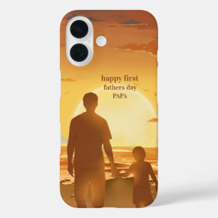 カスタムフォト「HAPPY FIRST FATHERS DAY PAPA」 iPhone 16ケース