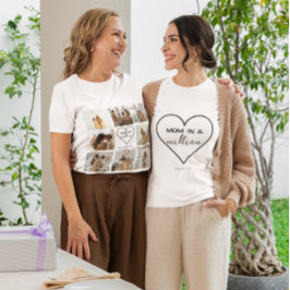 カスタムフォトCollage Tシャツ | 「100万ママ」