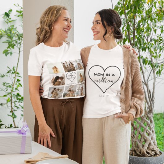 カスタムフォトCollage Tシャツ | 「100万ママ」