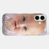 カスタムフォトDIYパーソナライズドモダンラブスクリプト Case-Mate iPhoneケース (裏面 (横))