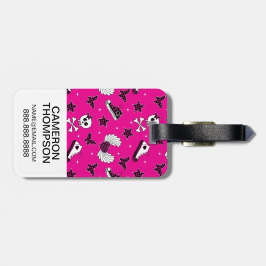 カスタムフォトEmoシンボル ラゲッジタグ (裏面横)