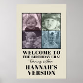 カスタムフォトERAS誕生日パーティーへようこそ ポスター (正面)
