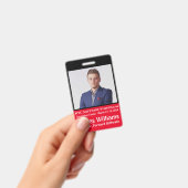 カスタムフォトIDイベント垂直 バッジ (手持ち)