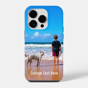 カスタムフォトiPhoneケース あなたの写真とテキストをギフトに iPhone 14 Proケース