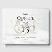 カスタムフォトMis Quince Anosキンセアニェラ誕生日 ゲストブック (正面)