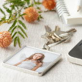 カスタムフォトPremium Square Keychain キーホルダー (側面)