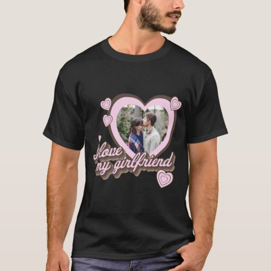 カスタムフォトTシャツ 恋人を愛してる Tシャツ (正面)