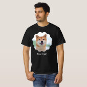 カスタムフォトTシャツ 黒 Tシャツ (正面フル)