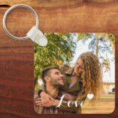 カスタムフォナ、愛、カップルパーソナライズされたー キーホルダー (正面)