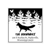 カスタムフォレストウルフファミリー差出人住所 ラバースタンプ (インプリント)