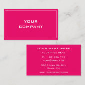 カスタムフォントカラーパーソナライズされた名刺 名刺 (正面/裏面)