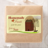 カスタムフォークアートトリートラベル ラベル (インサイチュ)