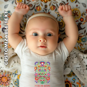 カスタムフォークイン素晴らしウィシナンキ ベビーボディスーツ