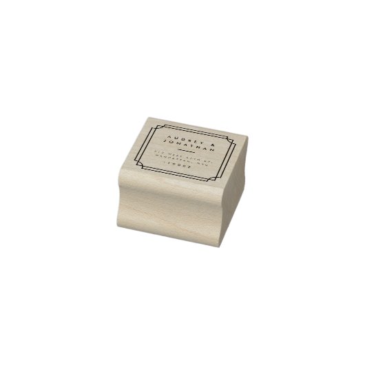 カスタムフォーマル角フレ結婚ーム差出人住所 ラバースタンプ (スタンプ)