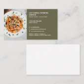 カスタムフォーマル食品事業ケータリング料理 名刺 (正面/裏面)