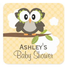 カスタムフクロウ党のお気に入りラベル黄