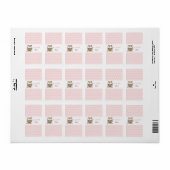 カスタムフクロウ赤ちゃんシャワーキャンディーラッパー ラベル (フルシート)