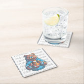 カスタムフットボール スクエアペーパーコースター (インサイチュ)