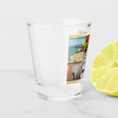 カスタムフパーソナライズされたォトコラージュ誕生日 ショットグラス (左)