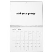 カスタムフパーソナライズされたォトロゴをここに追加 カレンダー (1月 2026)