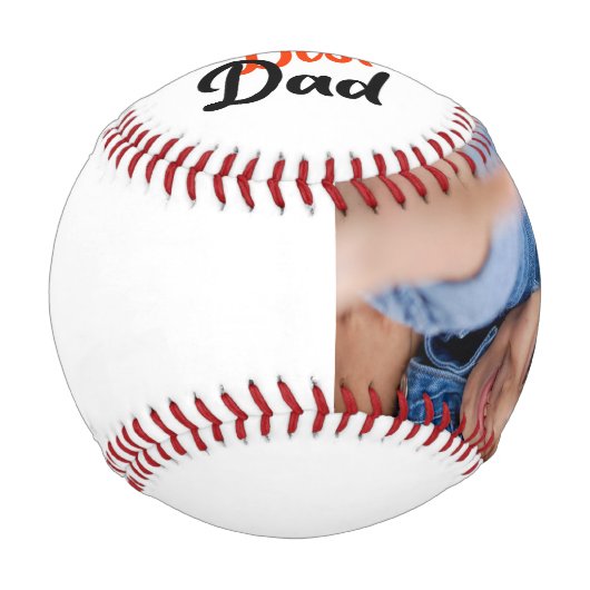 カスタムフパーソナライズされたォト野球#fathersday 野球ボール (正面)
