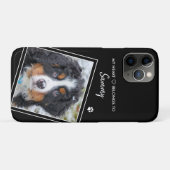 カスタムフモダンォト黒犬 Case-Mate iPhoneケース (裏面(横))
