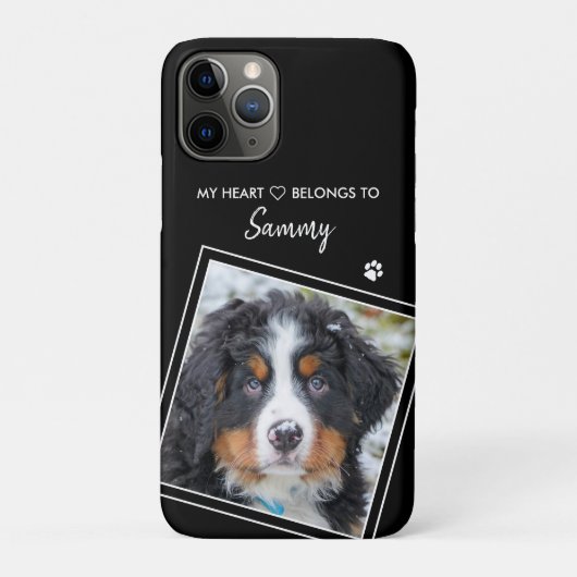 カスタムフモダンォト黒犬 Case-Mate iPhoneケース (裏)