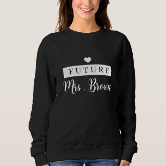 カスタムフューチャーMrs.Sweatshirt婚約者フード付きスウェットシャツ スウェットシャツ