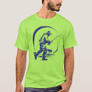 カスタムフライフィッシャーマンSVGデザイン Tシャツ