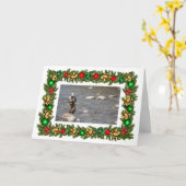 カスタムフライフィッシング「フィッシュマス」クリスマス カード (黄色い花)