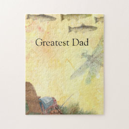 カスタムフライフィッシ図解入りの、写真付きのングマス ジグソーパズル