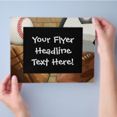 カスタムフライヤースポーツテーマ チラシ (手)