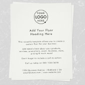 カスタムフライヤー | 現代のビジネスロゴ グレーフライヤー チラシ