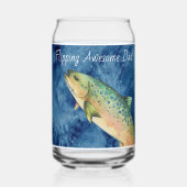 カスタムフライ漁師の父ギフト ガラス缶 (正面)