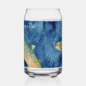 カスタムフライ漁師の父ギフト ガラス缶 (左)