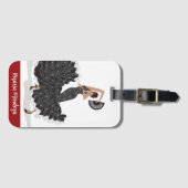 カスタムフラメンコダンサー荷物タグ ラゲッジタグ (正面横)