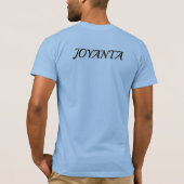 カスタムフラワーデザイン ホワイト メンズ Joyanta Tシャツ (裏面)
