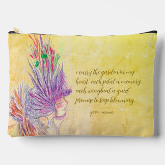 カスタムフラワーフェアリー化粧品バッグ- パーソナライズされた アクセサリーポーチ