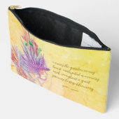 カスタムフラワーフェアリー化粧品バッグ- パーソナライズされた アクセサリーポーチ (見開き)