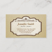 カスタムフランスのパリのマカロンデザートベイクストア 名刺 (裏面)